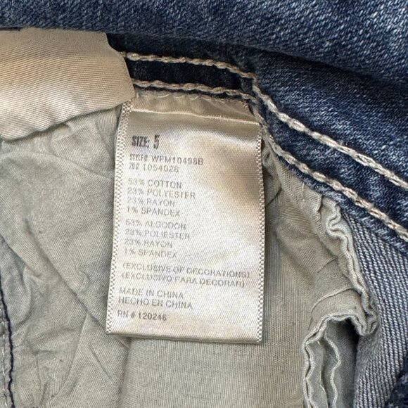 Wallflower Womens Blue Denim Bootcut Jeans Luscious Curvy Fit Mid Rise Size 5 - Picture 8 of 15